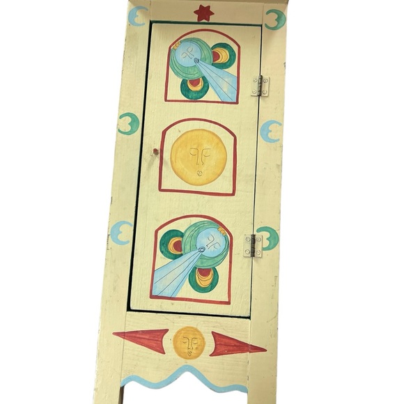 Wooden Key Chest Hand Painted by Good as Old Moon and Sun design - Picture 2 of 13